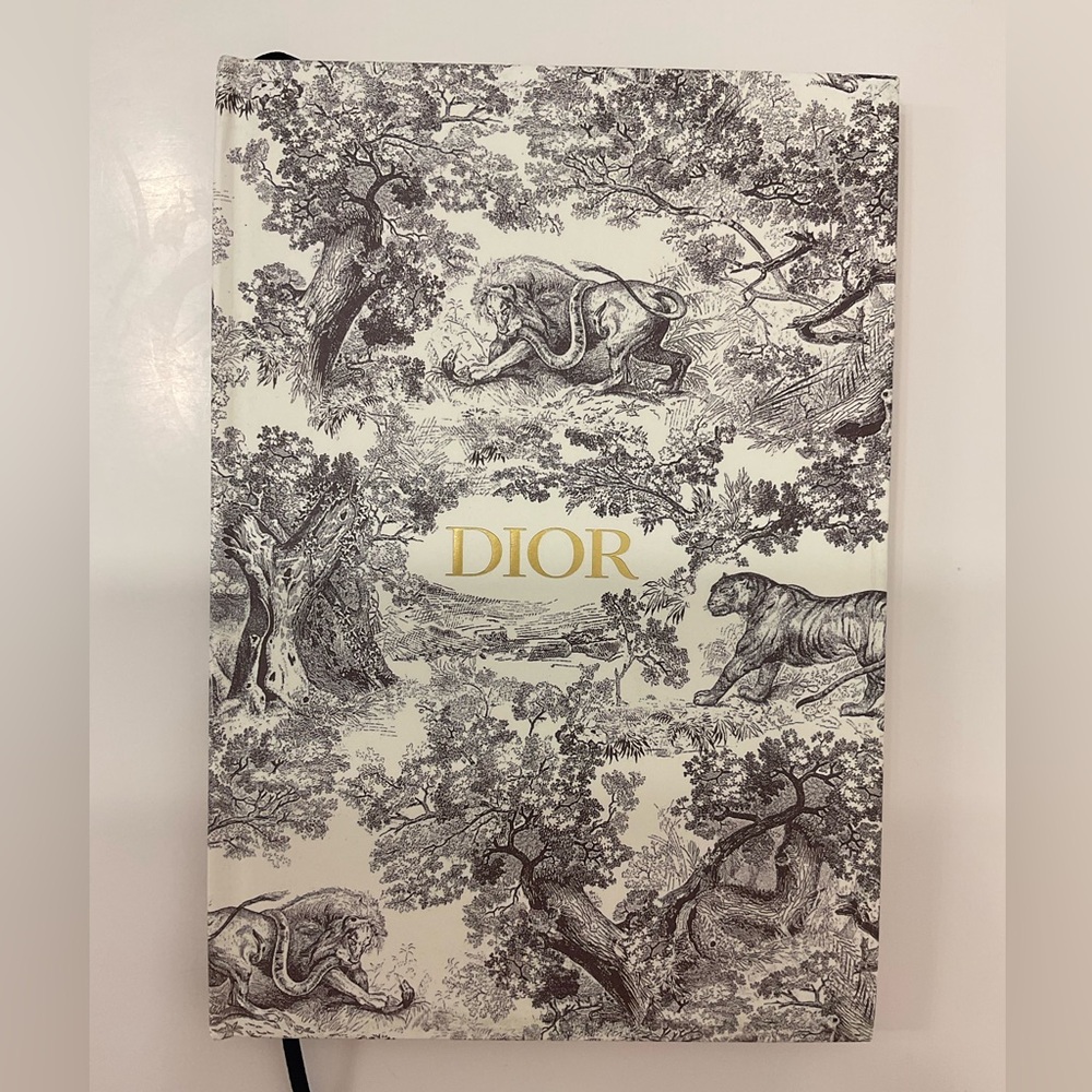 NIP Dior Beauty Illustrated Notebook with Gold Logo